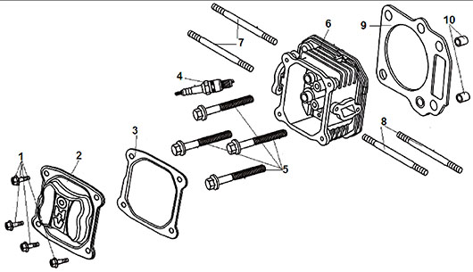 Головка цилиндра Champion G160VK