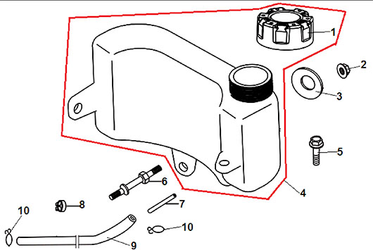 Топливный бак Champion G160VK