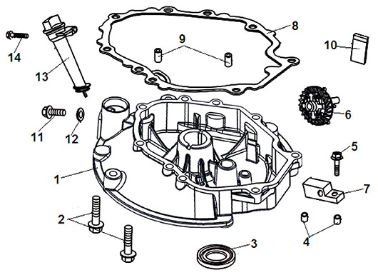 Крышка картера Champion G160VK