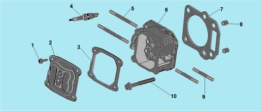 Головка цилиндра Champion G160/VK2