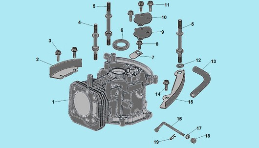 Детали картера Champion G160/VK2