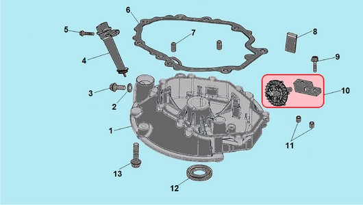 Крышка картера Champion G160/VK2