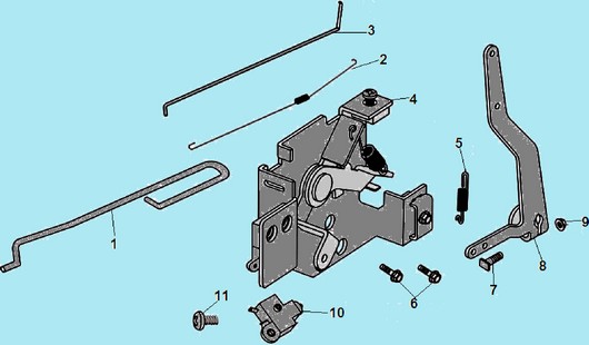 Рычаг регулятора оборотов Champion  G160/VK2