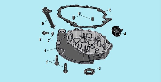 Детали крышки картера Champion G170-1VK/1