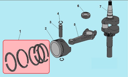 Детали поршневой группы Champion G170-1VK/1