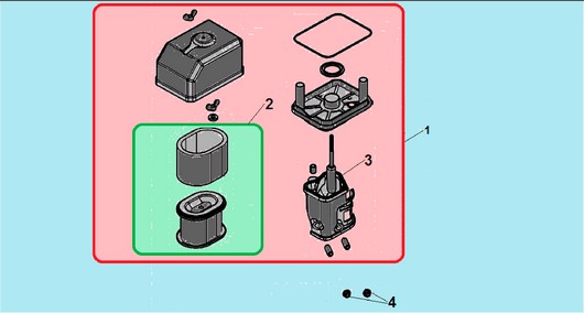 Воздушный фильтр для Champion G180HK произведенного до 2016 года