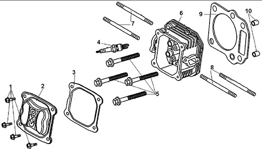 Головка цилиндра Champion G200VK