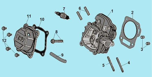 Головка цилиндра Champion G201HK