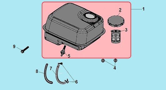 Топливный бак Champion G210HK