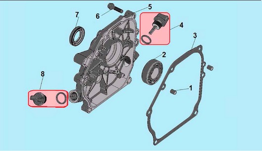 Крышка картера Champion G210HK