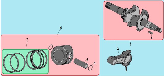Поршневая группа Champion G210HT