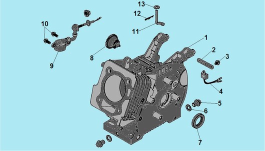 Детали картера Champion G250HK