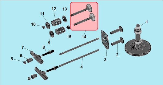 Клапанная система Champion G340VKE