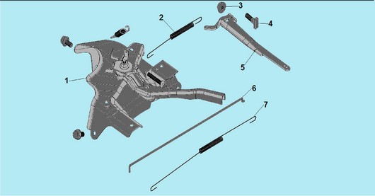 Рычаг регулировки оборотов Champion G390-1HK