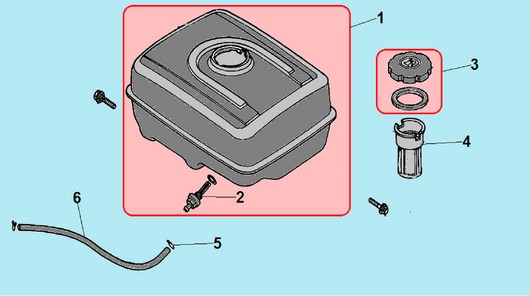 Топливный бак Champion G390-1HKE