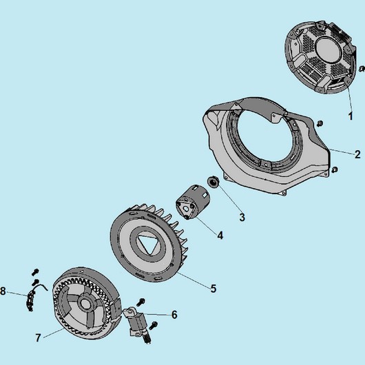 Стартер, магнето и маховик Champion G420HCE