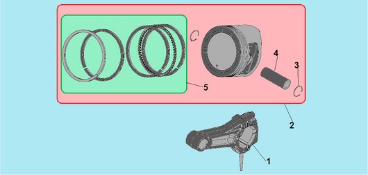 Детали поршневой группы Champion G420HK