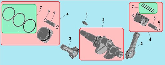 Детали поршневой группы Champion G760HKE