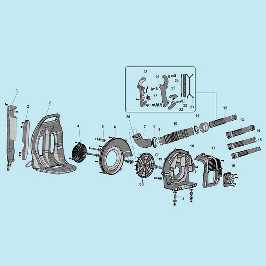 Стартер, рама и трубы Champion GBR333