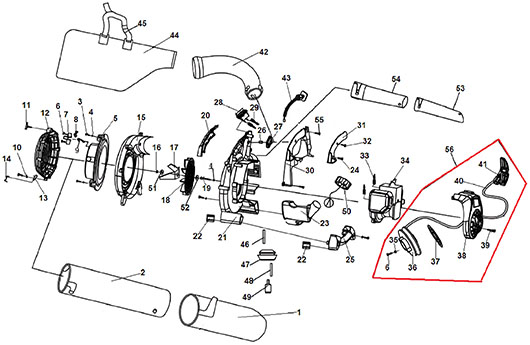 Стартер, корпус Champion GBV326S