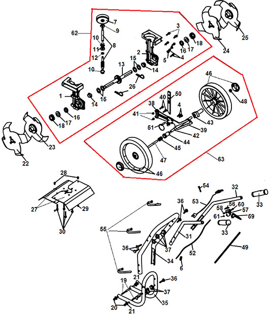 Деталей редуктора и фрезы Champion GC243