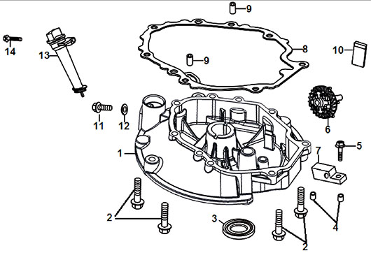 Крышка картера Champion GG2200