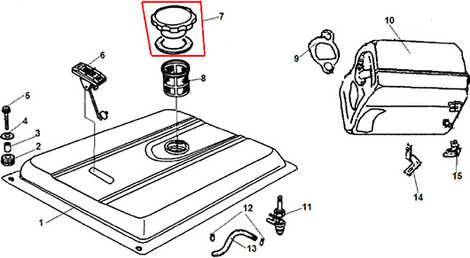 Топливный бак Champion GG3000