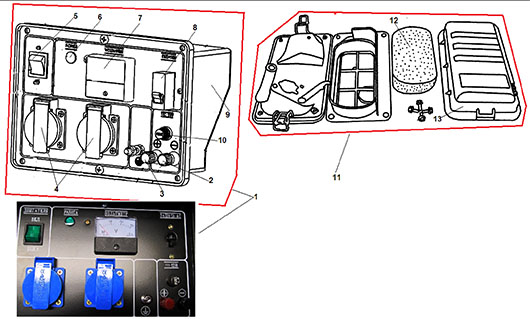 Панель управления Champion GG3000