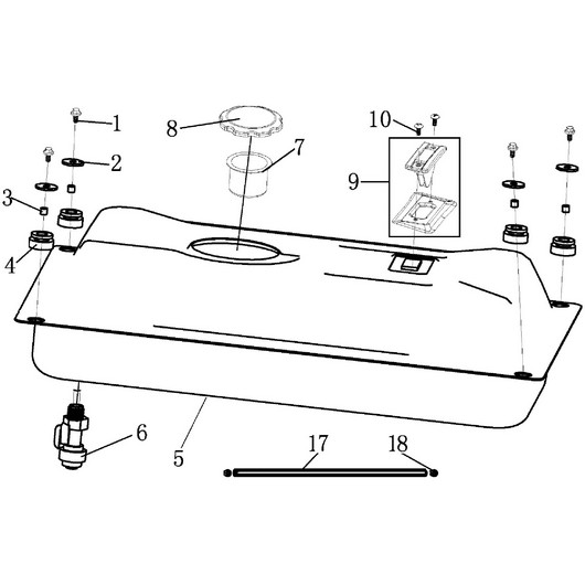 Топливный бак Champion GG3200