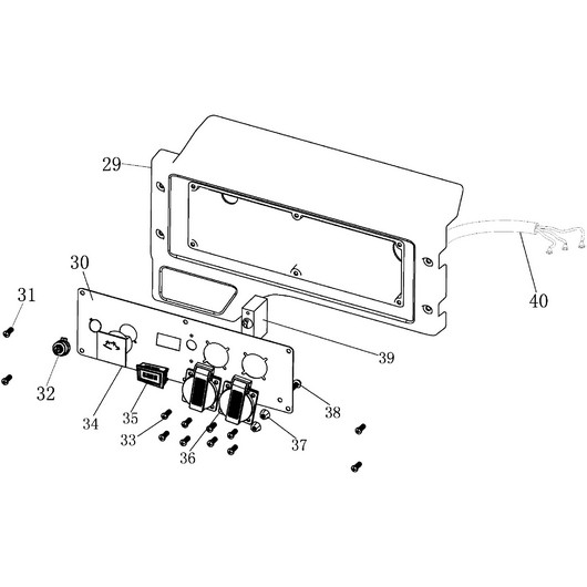 Панель управления Champion GG3200EW