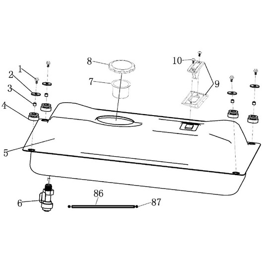 Топливный бак Champion GG5000