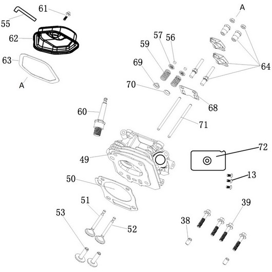Головка цилиндра Champion GG5000EW