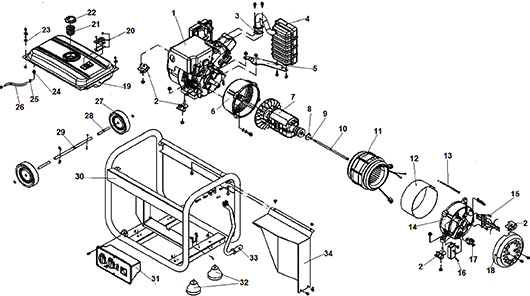 Запчасти для Champion GG6000BS