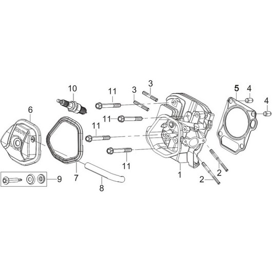 Головка цилиндра Champion GG6500-3
