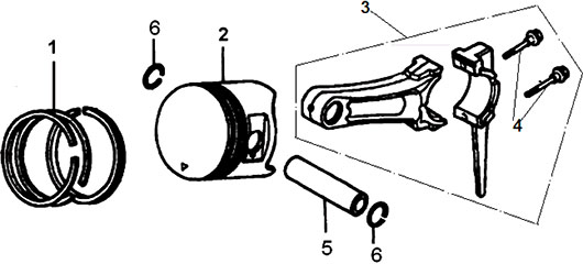 Поршневая группа бензогенератора Champion GG8000