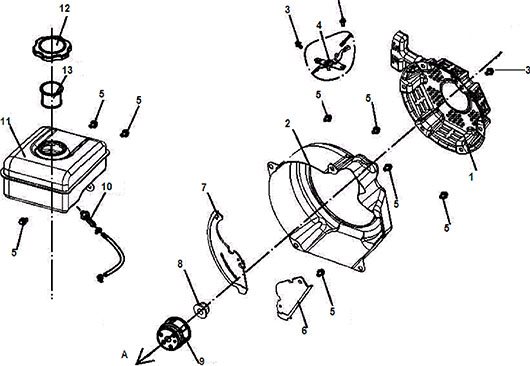 Стартер мотопомпы Champion GP40