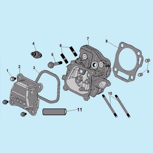 Головка цилиндра Champion GP50