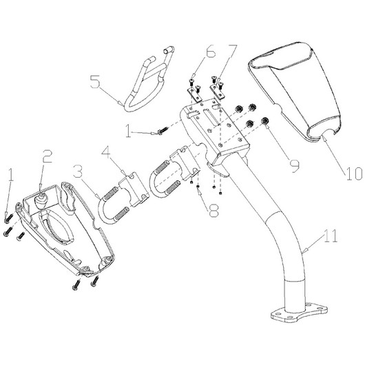 Нижняя часть рабочей рукоятки Champion GS5080 после 2021г