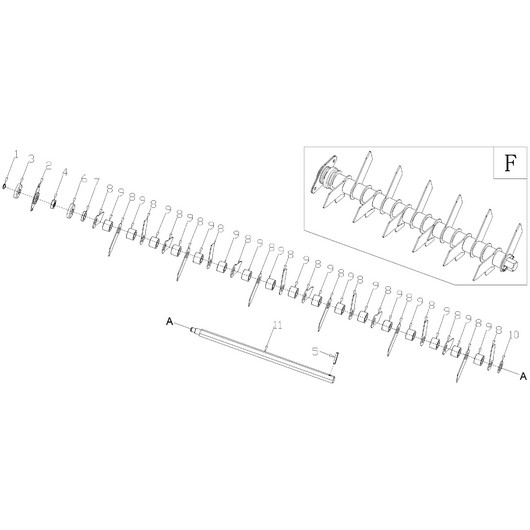 Вал аэратора GSC5140