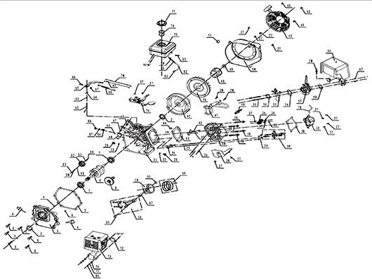 Детали двигателя мотопомпы Champion GTP80