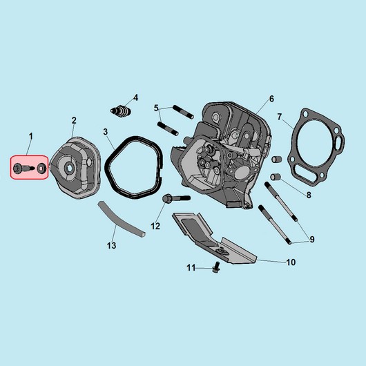 Головка цилиндра Champion GTP80H