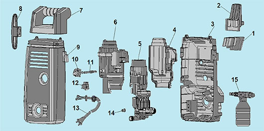 Детали корпуса Champion HP3140