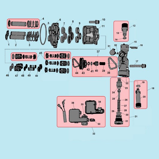 Поршень и клапана Champion HP5160