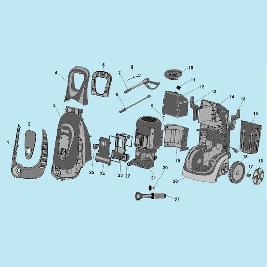 Корпус, насос и колеса Champion HP6171