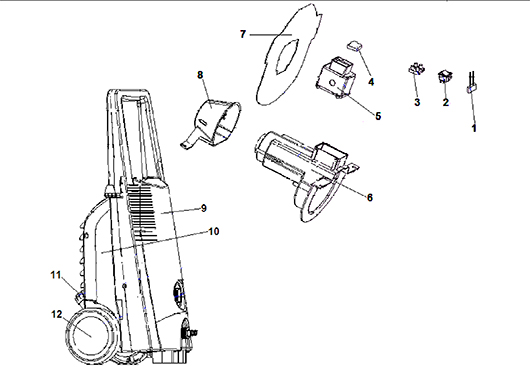 Детали корпуса Champion HP6250