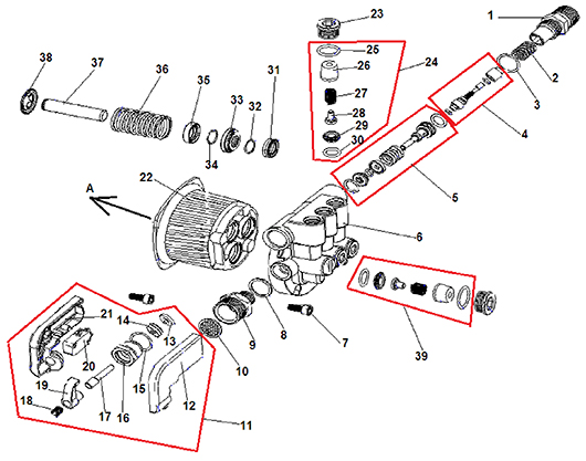 Детали инжектора Champion HP6300