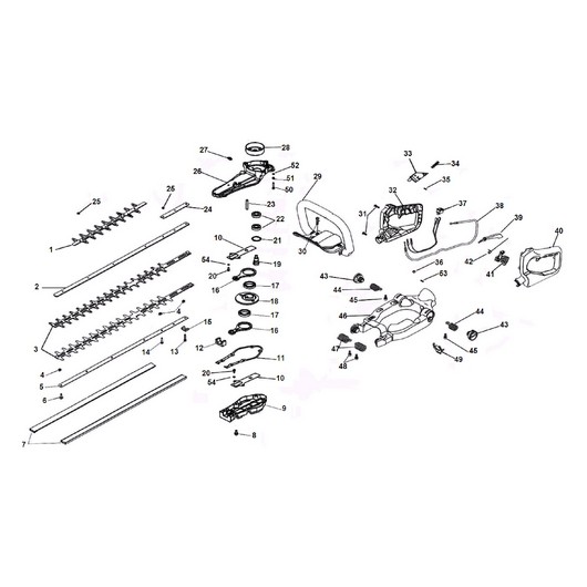 Ножи и редуктор Champion HT726R
