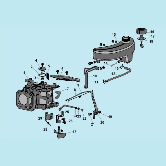 Картер и топливный бак Champion LM4622 до 2020г.