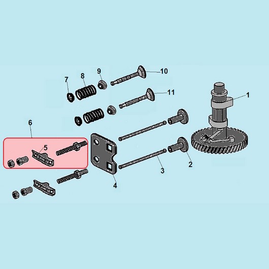 Распредвал и клапана Champion LM4622 до 2020г.