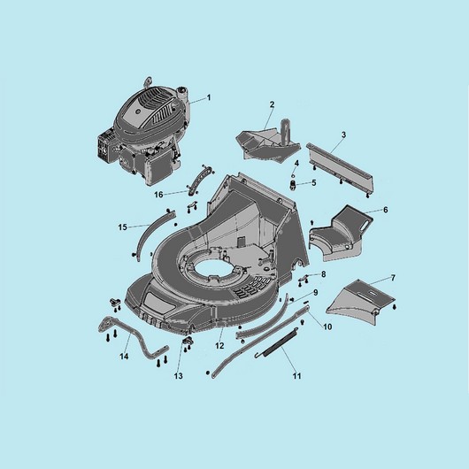Двигатель и дека Champion LM4840